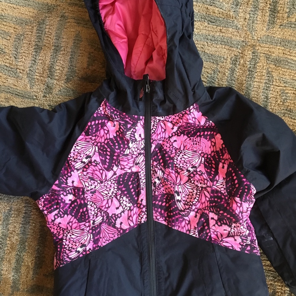 Girls north face ski jacket